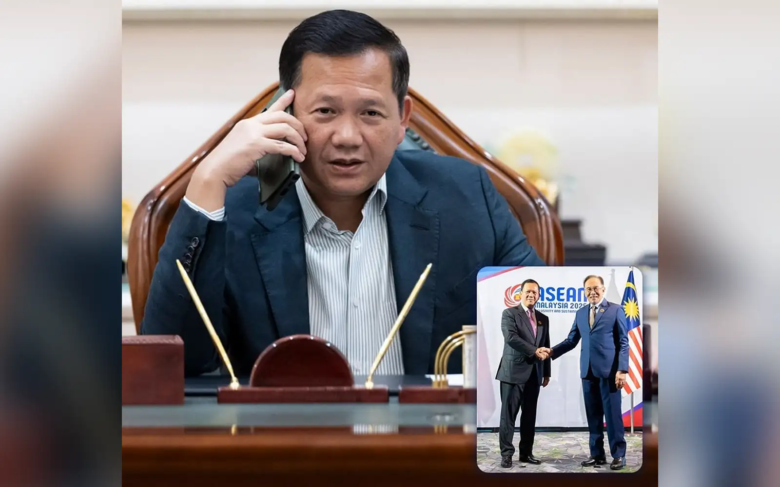 Cambodian PM briefs Anwar on border tensions with Thailand