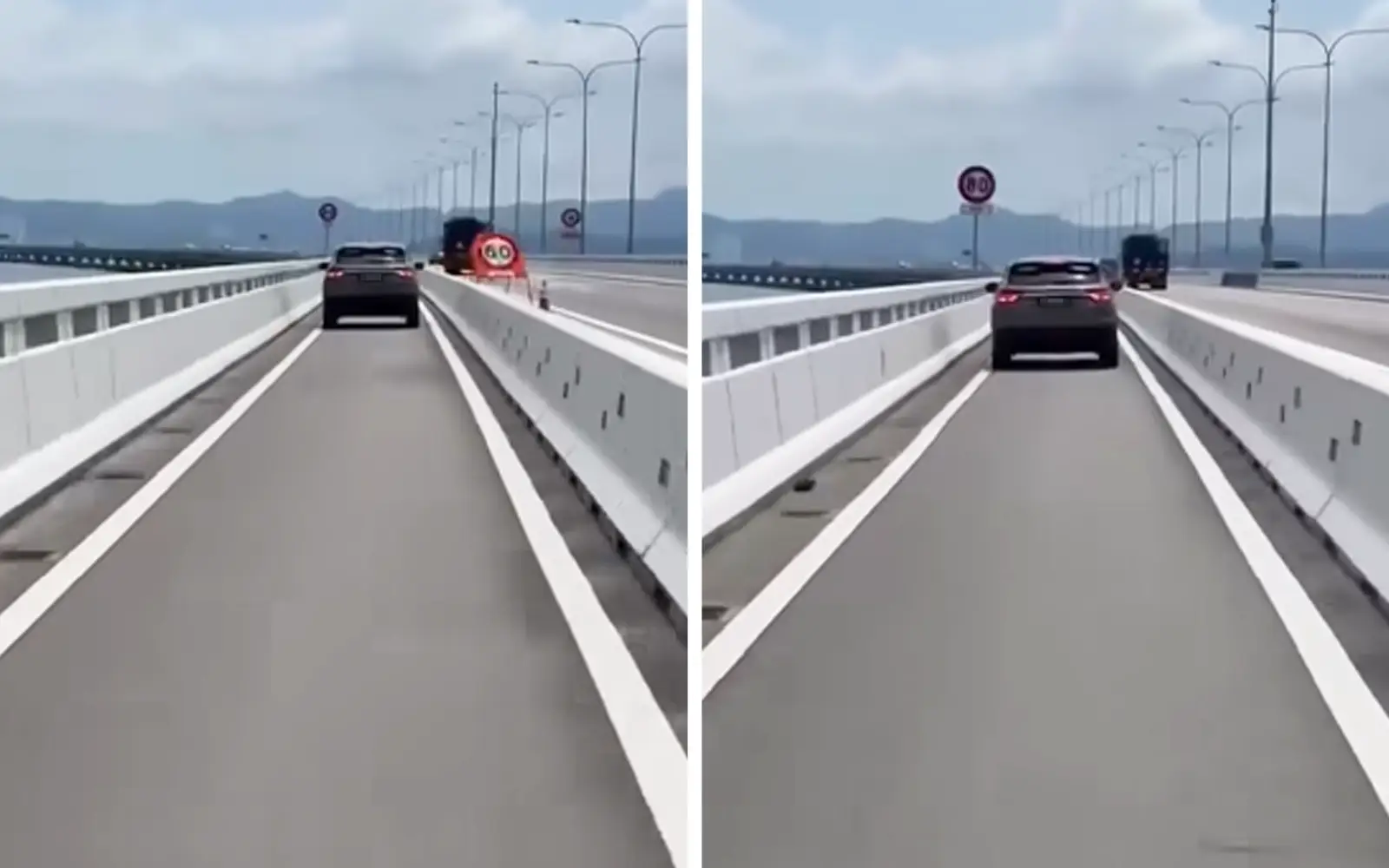 Cops probe woman, 70, for driving on motorbike lane at Penang second bridge