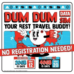 DUM DUM Data SIM TuneTalk Mudahkan Pelancong Di Malaysia – Serendah RM12, Tanpa Pendaftaran