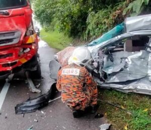 Dua warga emas maut, 9 cedera nahas 5 kenderaan