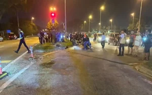 Elderly woman killed in hit-and-run accident at traffic light