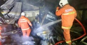 Family of six in Kedah loses home to raging fire