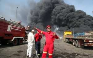 Fire rages after major blast at Iran port kills 8, injures hundreds