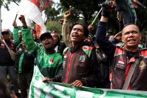 Grab, GoTo targeted by Indonesia drivers’ protest for better pay