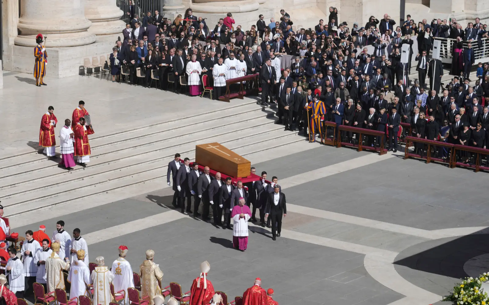 Hundreds of thousands at funeral for pope ‘with an open heart’