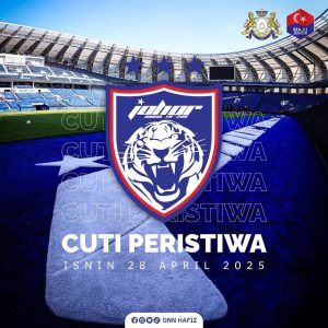 Johor cuti peristiwa Isnin, hargai JDT mara ke final Piala Malaysia