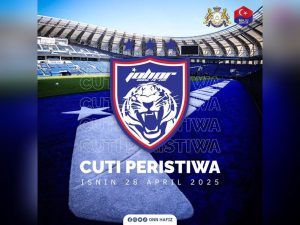Johor declares April 28 as holiday to celebrate JDT's achievement