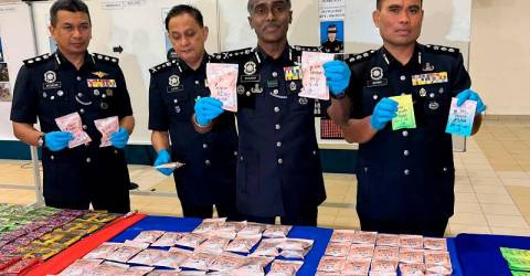 Johor police dismantle five drug syndicates, seize nearly 70kg of drugs