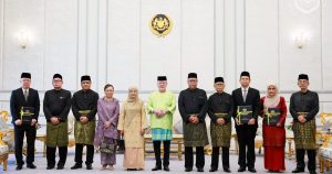 King presents appointment letters to three judges