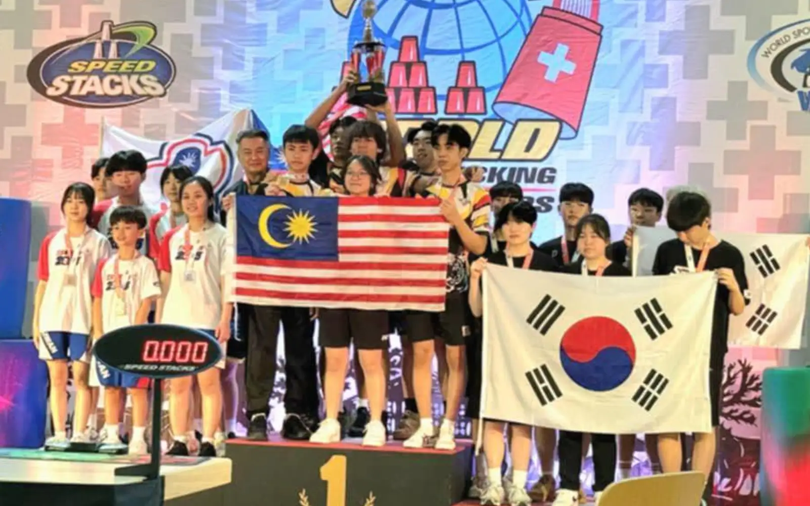 Malaysia wins 3rd straight world title at sport stacking championship