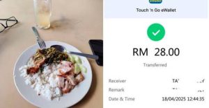 Man charged RM28 for economy rice and drink in KL stall
