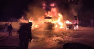 Massive Puchong trailer blaze extinguished, wreckage not identifiable