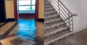 Menara Kinabalu block flooded due to faulty storage tank