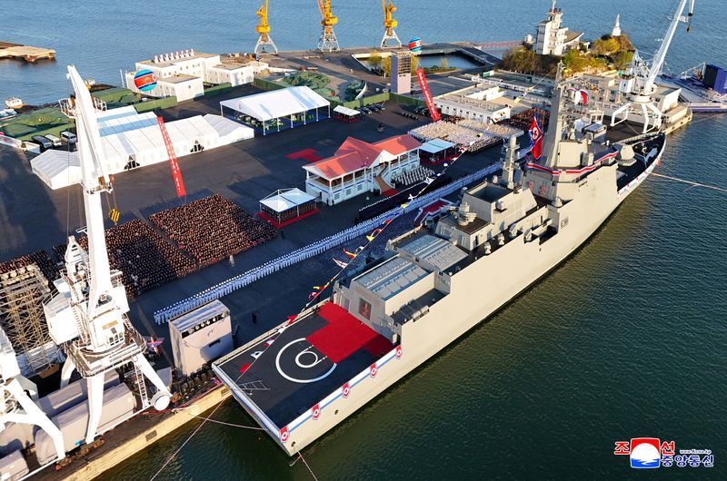 North Korea unveils new 'Kim Jong Un style' 5,000-tonne warship