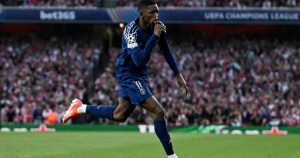 PSG's Dembele back to training ahead of Arsenal clash