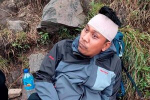 Pendaki Malaysia diselamatkan selepas tergelincir di Gunung Rinjani