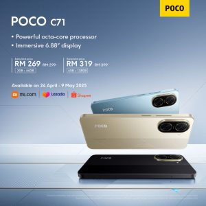 Poco C71 Tersedia Di Malaysia Dengan Harga Bermula RM299