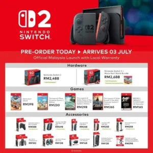 Pratempahan Nintendo Switch 2 Dibuka Di Malaysia- Harga Bermula RM2488