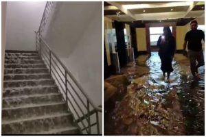 QuickCheck: Did a water tank burst inside Menara Kinabalu?