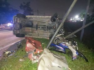 Remaja maut motosikal dilanggar MPV elak babi hutan melintas