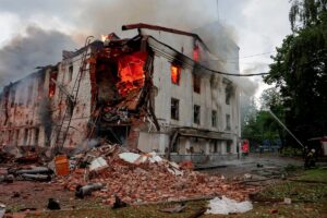 Russia bombs Kharkiv; Ukraine drone hits Moscow region
