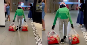 SG rider suspended after dragging food on floor