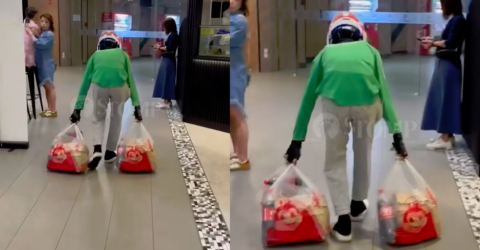 SG rider suspended after dragging food on floor