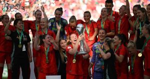 Schueller hat-trick sends Bayern women to first double