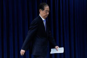 South Korea's acting leader Han set to resign before presidential run, Yonhap says