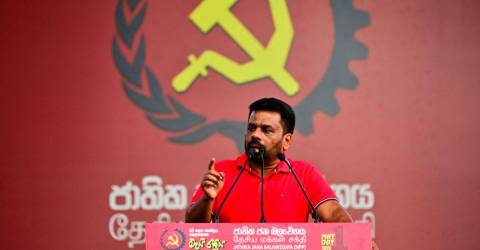 Sri Lanka vows closer ties with China and India's left