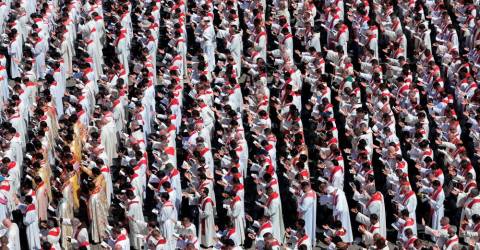 The faithful fill Rome streets to witness historic funeral