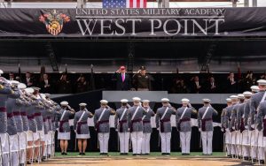 Trump attacks past US policy in speech to new army officers