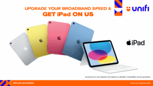 Upgrade your Unifi broadband plan and get an iPad for free!