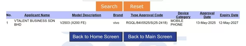 Vivo X200 FE Melepasi Pengesahan SIRIM Di Malaysia