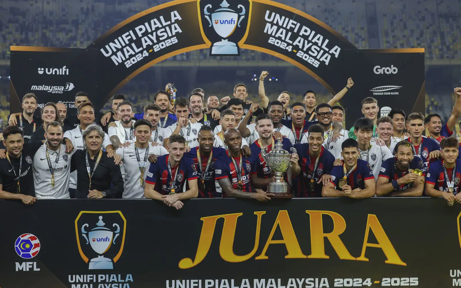 Well done, king tells JDT, loyal fans and TMJ after Malaysia Cup victory